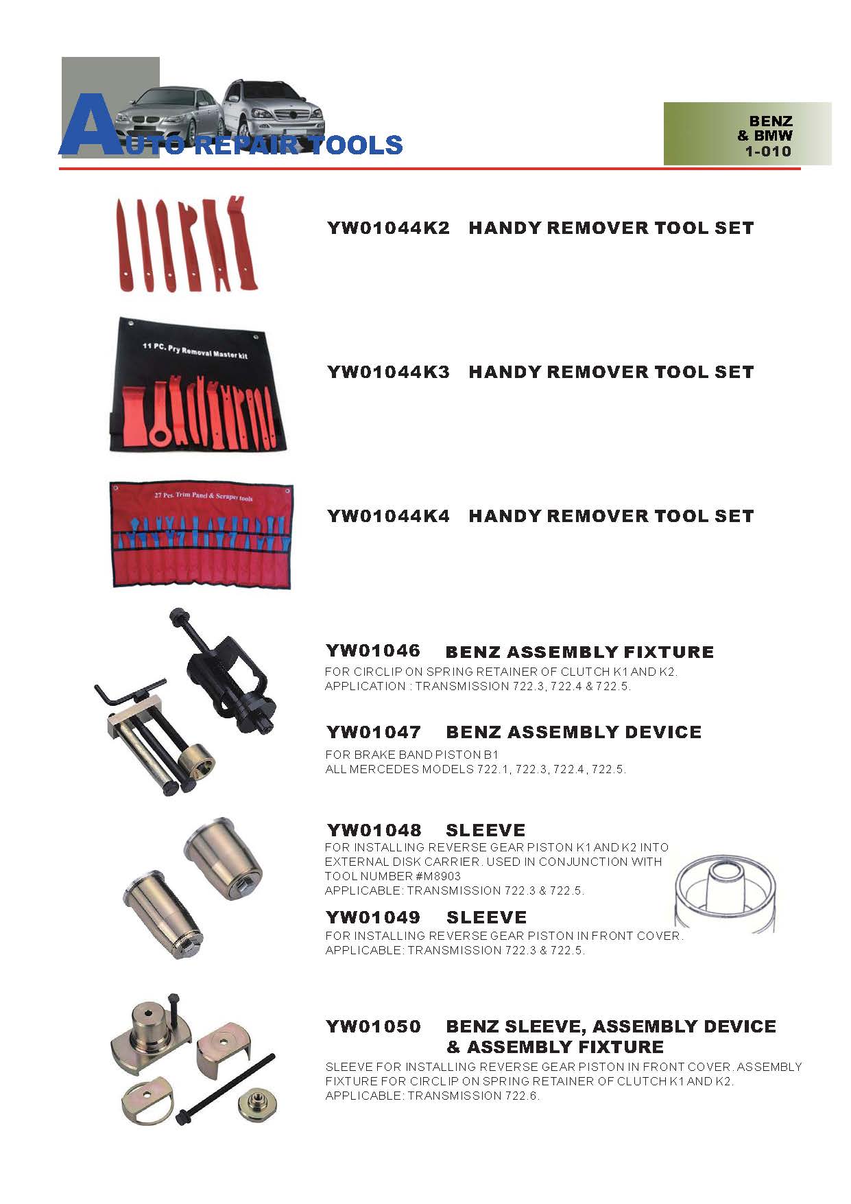 Years Way Auto Repair Tools - Benz & BMW Special Tools