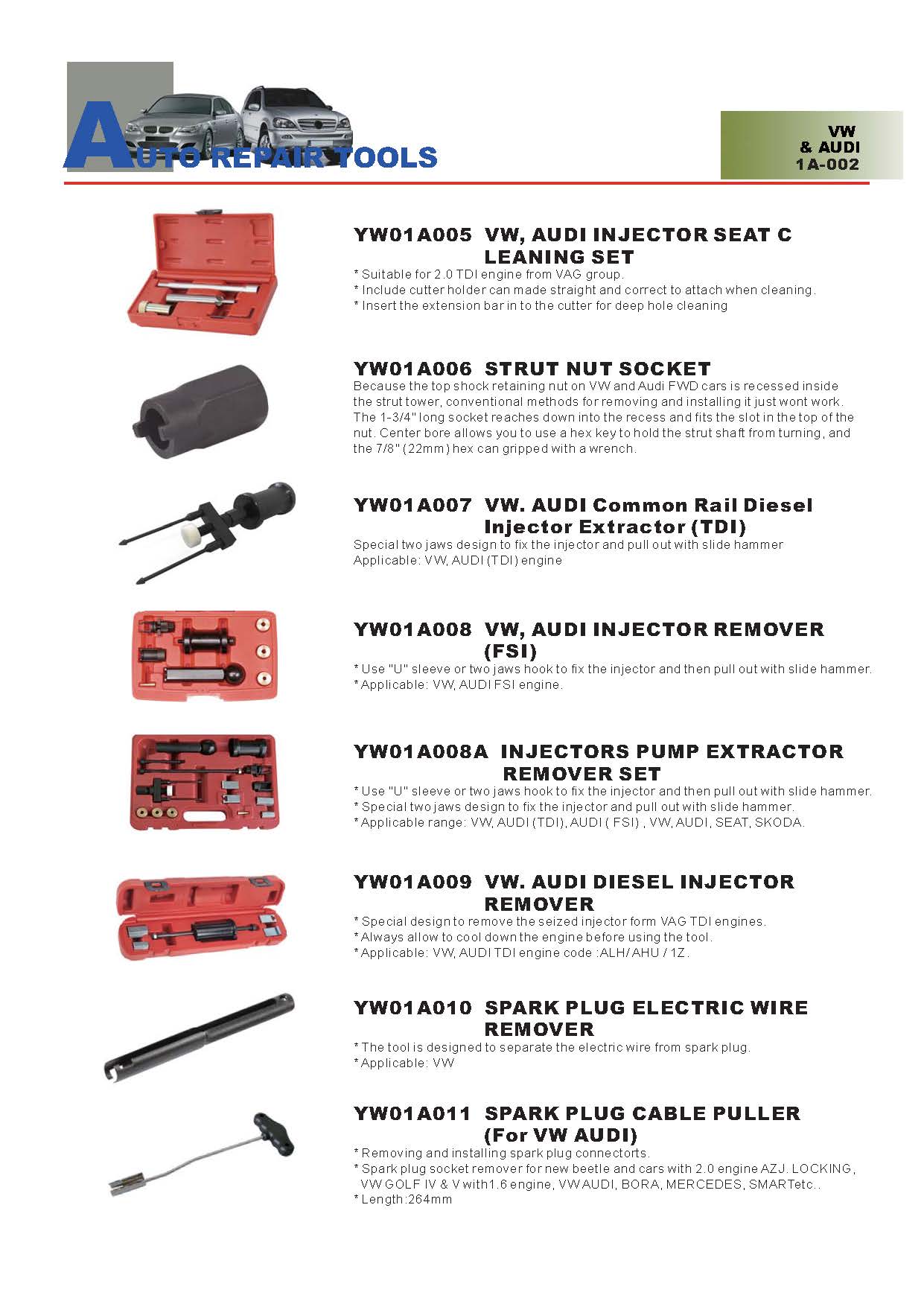 Years Way Auto Repair Tools - VW & AUDI Special Tools