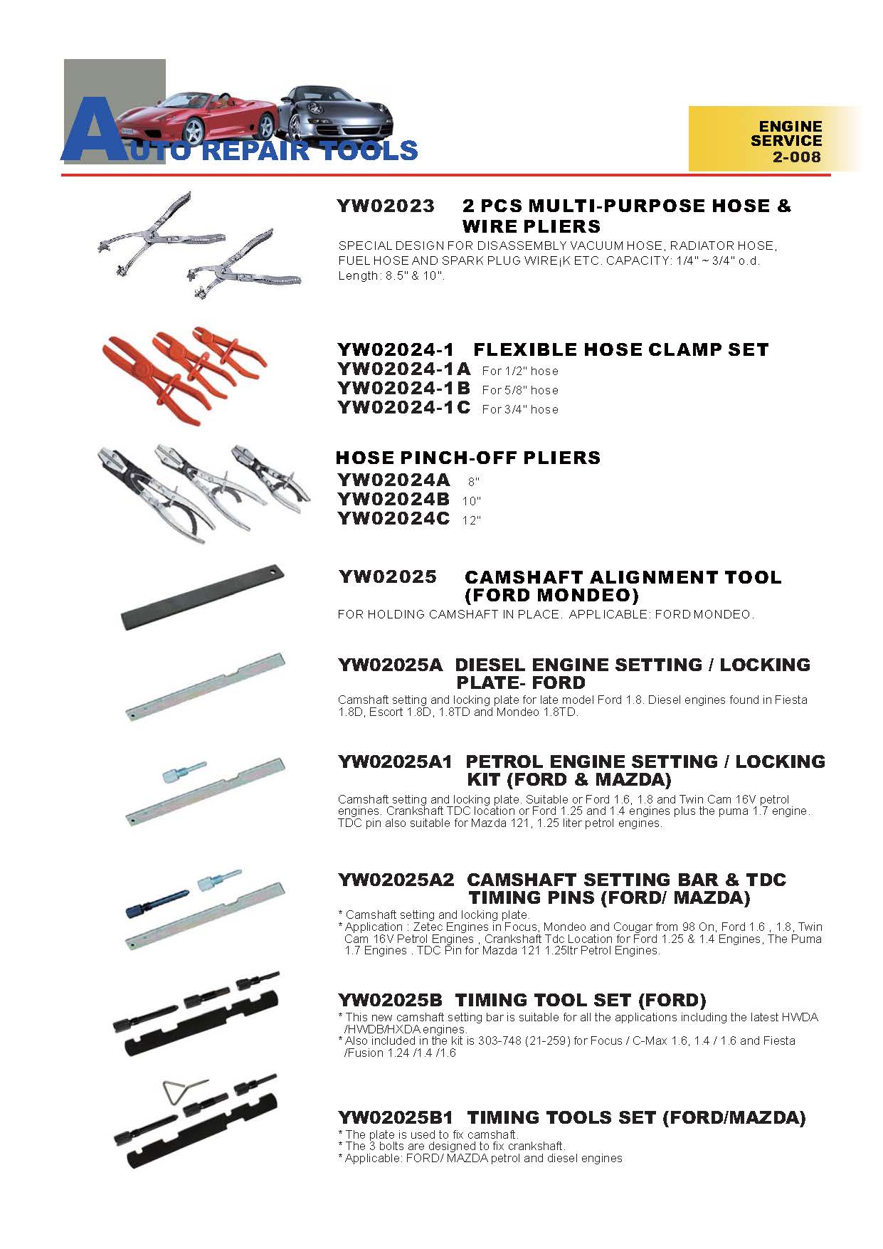 Years Way Auto Repair Tools - Engine Service Tools