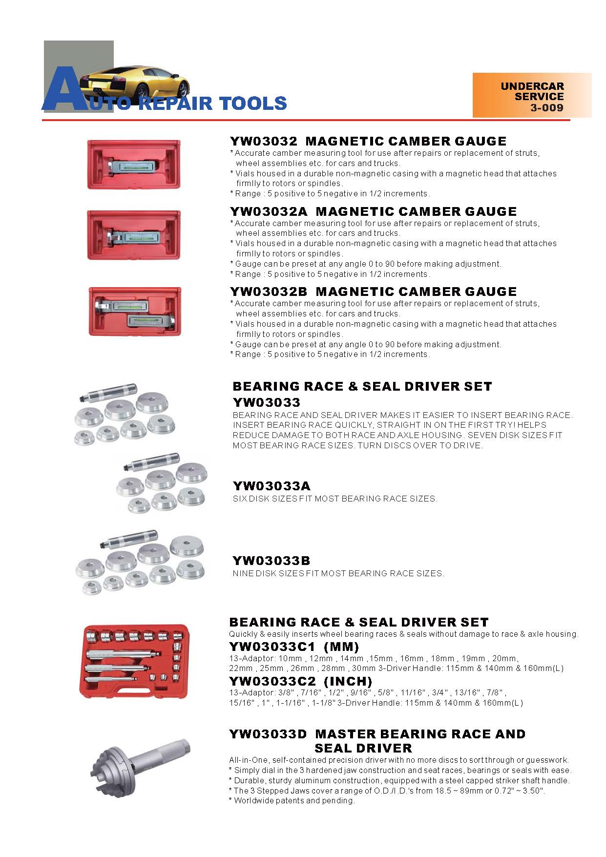 Years Way Auto Repair Tools - Undercar Service Tools