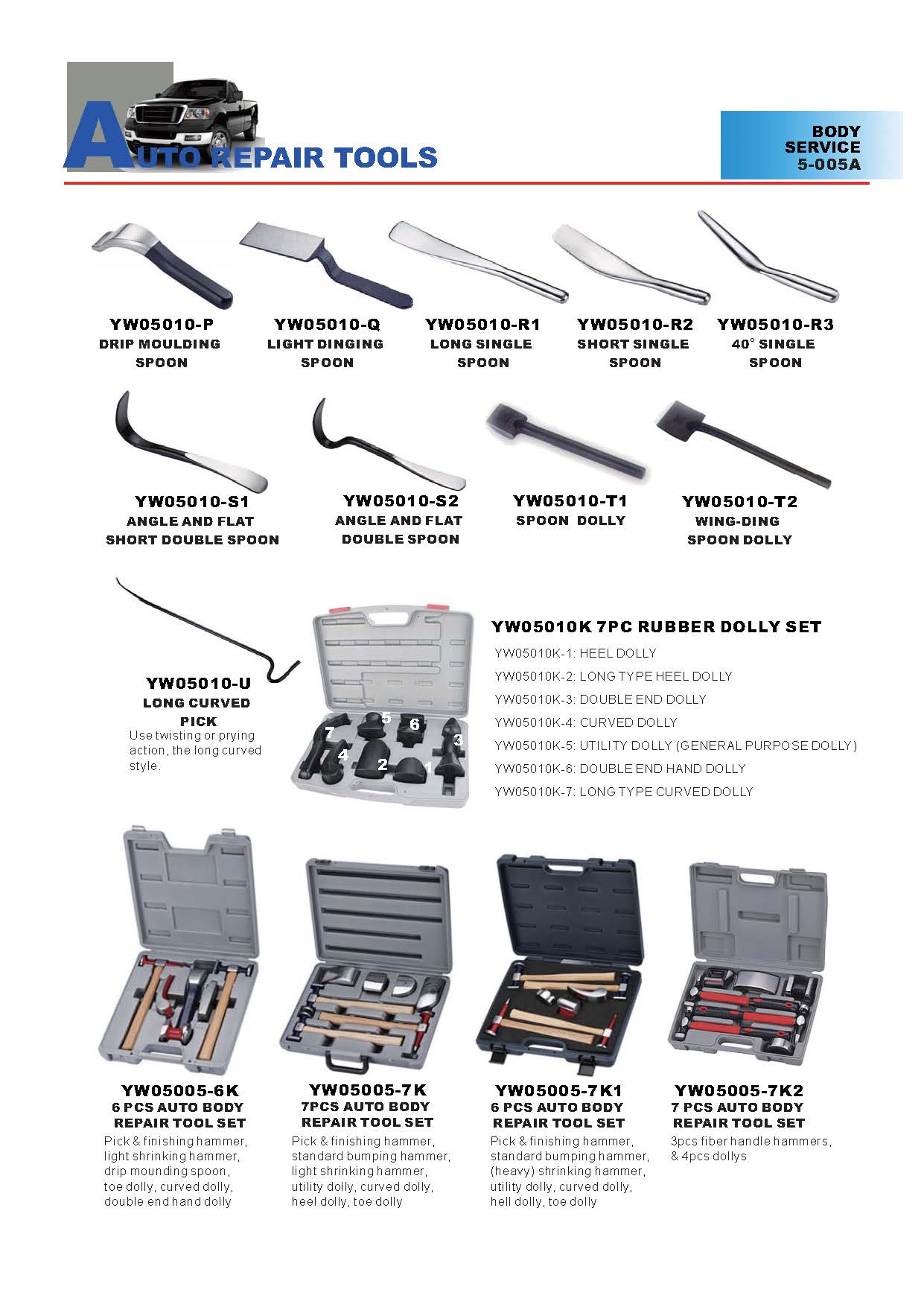 Years Way Auto Repair Tools - Body Service Tools