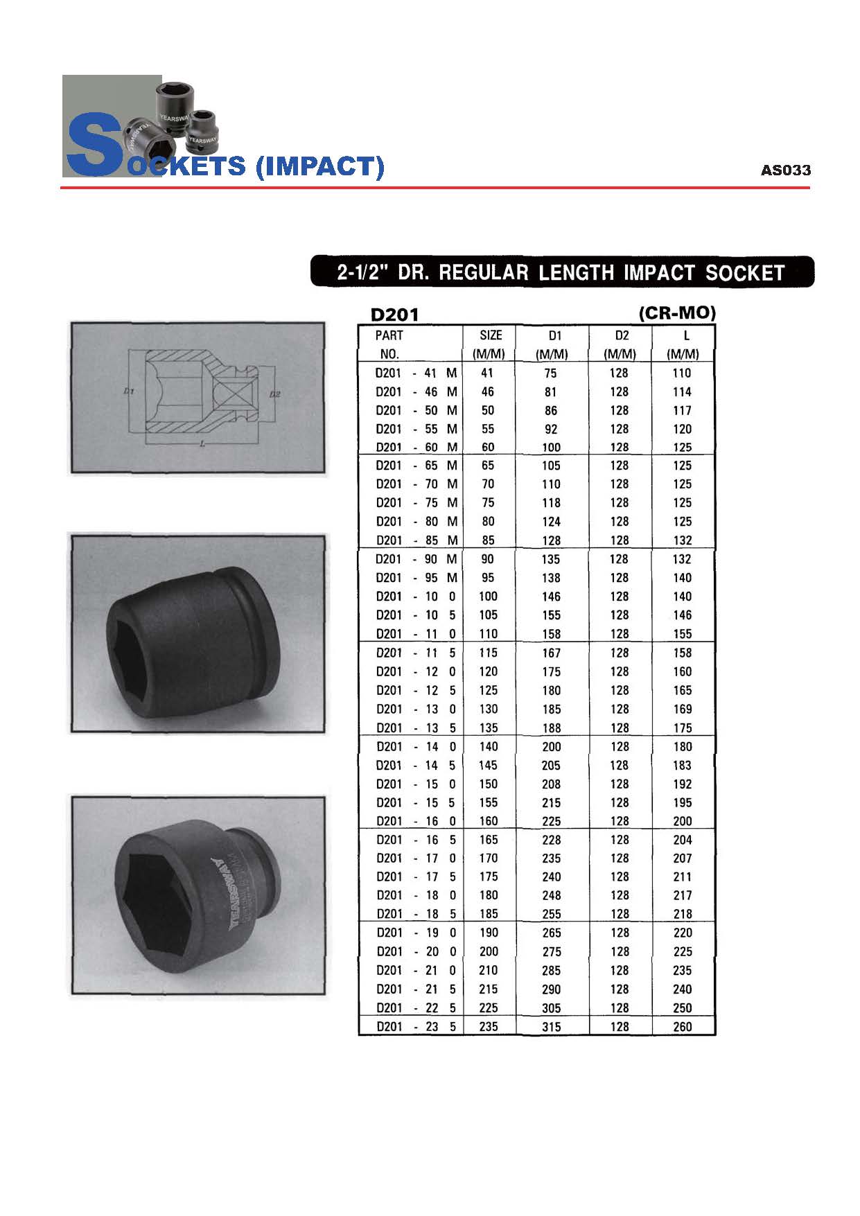 Years Way Air Impact Sockets - 3/8